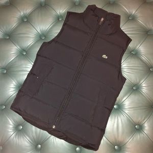 LAST CHANCE Lacoste Puffy Black Vest Small (34)